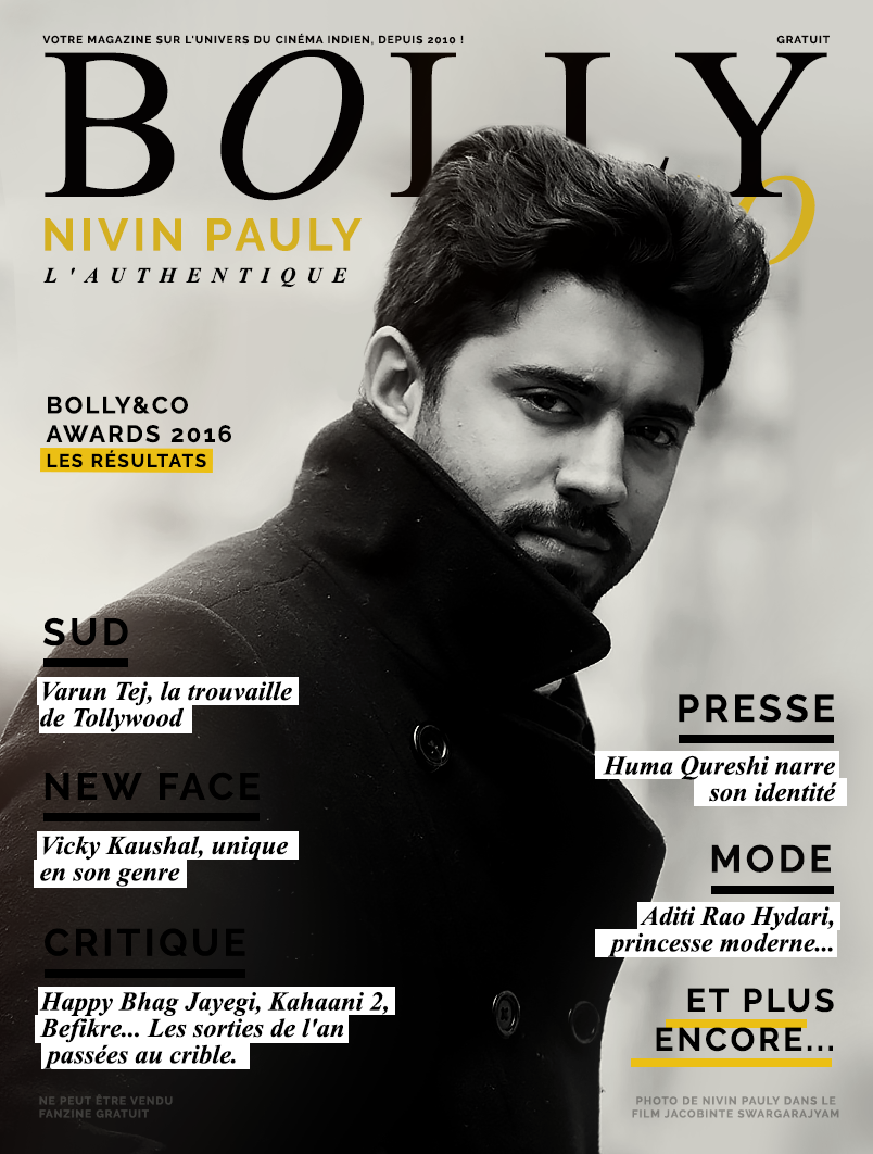 Magazine cinéma indien avec acteur Nivin Pauly Sud Inde