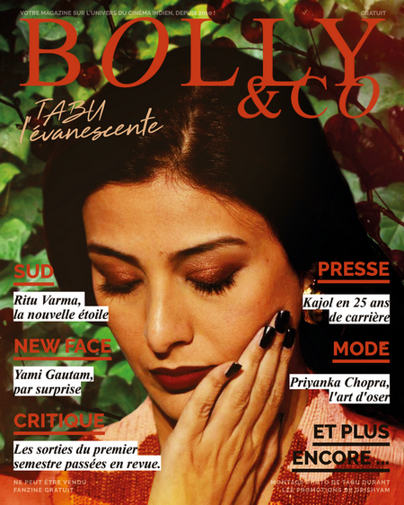 cover magazine français sur le cinéma indien avec actrice tabu