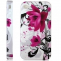 Coque phone 4 fleur mauve