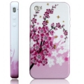 Coque iphone 4 fleur mauve