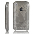 Coque iphone 3g s diamond floral noir