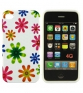  etui silicone iphone 4 motif floral