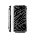 Coque silicone zebre noire
