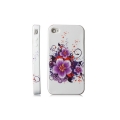 Coque phone 4 fleur bordeaux