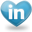 Linkedin heart