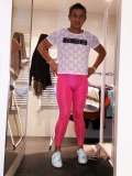 Raphael crespin legging rose fluo